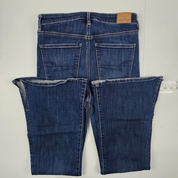 American Eagle Super hi-rise flare‎ 6 regular denim womens 5094 - Picture 3 of 13